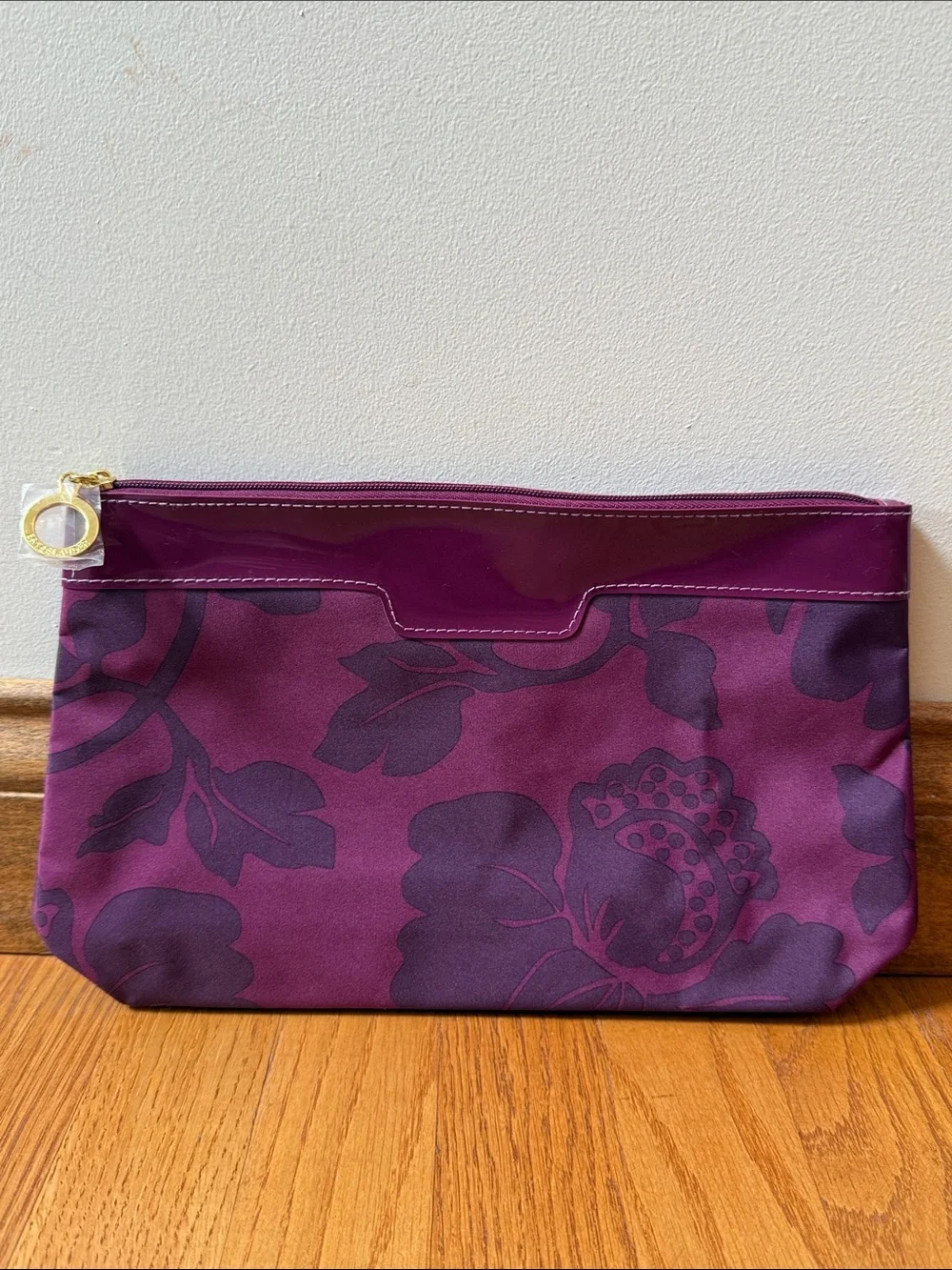 NEW Estée Lauder Make Up Bag Set Purple Floral Vacation Cruise Travel Toiletries